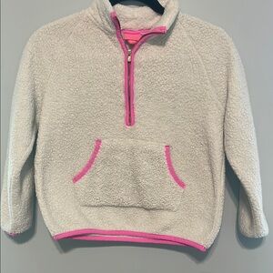 Lilly Pulitzer Fleece Pullover with Pink Accents size L(8-10)